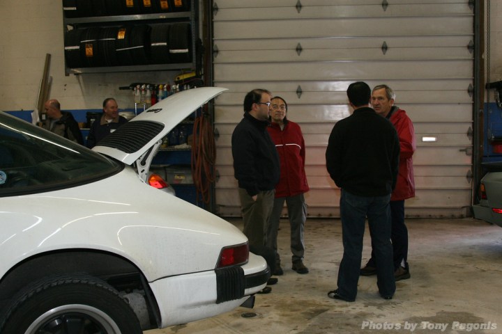 Jon and Dad joined Toby at a pre-event inspection session