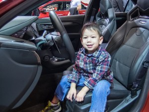 Oliver felt racy in a Cadillac ATS-V